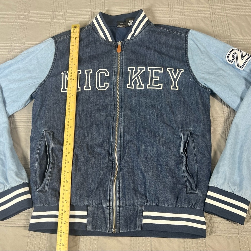 Our Universe Disney Varsity Jacket Adult Small Blue Mickey The One And Only - Picture 11 of 16